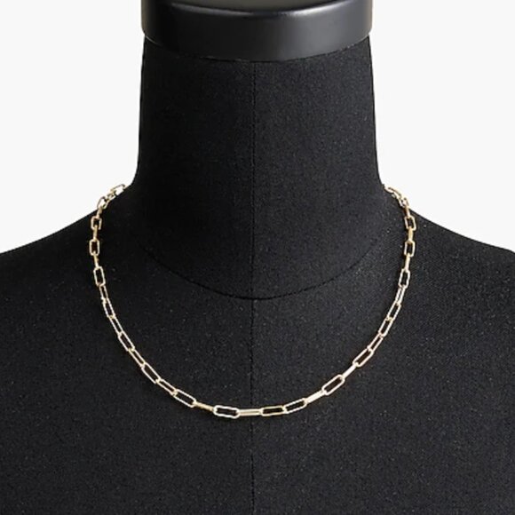 J. Crew Factory Jewelry - J. Crew Factory Paperclip Link Chain Necklace